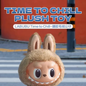 LABUBU搪胶公仔TIME TO CHILL PLUSH TOY毛绒拉布布摆件潮玩玩偶礼物娃衣 ... ... ...